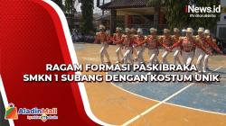 Ragam Formasi Paskibraka SMKN 1 Subang dengan Kostum Unik, Begini Gerakannya