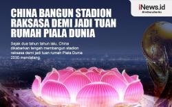 Infografis China Bangun Stadion Raksasa demi Jadi Tuan Rumah Piala Dunia