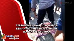 Tertangkap saat Curi Motor, Remaja Nyaris Tewas Dihajar Warga di Pasuruan