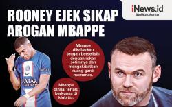 Infografis Wayne Rooney Ejek Sikap Arogan Kylian Mbappe