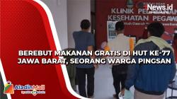 Berebut Makanan Gratis di HUT Ke-77 Jawa Barat, Seorang Warga Pingsan