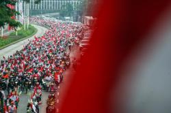 Potret Parade Rakyat Merah Putih Rayakan HUT ke-77 RI