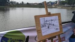 Memang Arsitek Andal, Ridwan Kamil Lukis Sketsa Situ Ciburuy Dalam 3 Menit<