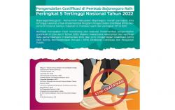 Pengendalian Gratifikasi di Pemkab Bojonegoro Raih Peringkat 5 Tertinggi Nasional 2022 