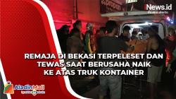 Remaja di Bekasi Terpeleset dan Tewas saat Berusaha Naik ke Atas Truk Kontainer