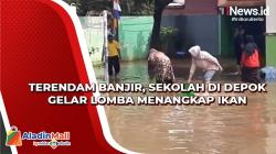 Terendam Banjir, Sekolah di Depok Gelar Lomba Menangkap Ikan