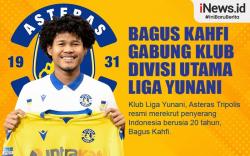 Infografis Bagus Kahfi Gabung Klub Divisi Utama Liga Yunani Asteras Tripolis