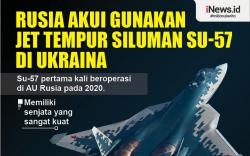  Perang Ukraina Makin Panas, AU Rusia Terima Jet Tempur Siluman Su-57 Baru 