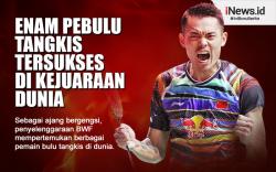Infografis 6 Pebulu Tangkis Tersukses di Kejuaraan Dunia Bulu Tangkis