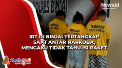 IRT di Binjai Tertangkap saat Antar Narkoba, Mengaku Tidak Tahu Isi Paket