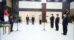 Laksma TNI Hersan Resmi Dilantik Jadi Sekretaris Militer Presiden