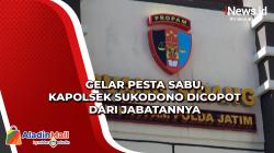 Gelar Pesta Sabu, Kapolsek Sukodono Dicopot dari Jabatannya