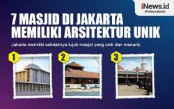 Infografis 7 Masjid di Jakarta Memiliki Arsitektur Unik
