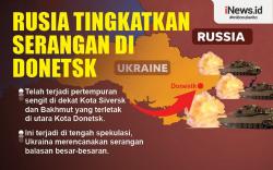Infografis Rusia Tingkatkan Serangan di Donetsk