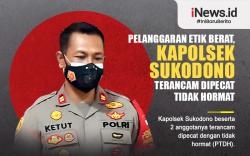 Infografis Pelanggaran Etik Berat, Kapolsek Sukodono Terancam Dipecat Tidak Hormat