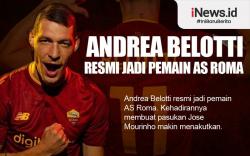 Infografis Andrea Belotti Resmi Jadi Pemain AS Roma