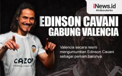 Infografis Edinson Cavani Resmi Gabung Valencia