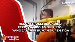 Rekonstruksi Brigadir J, Ferdy Sambo Ambil Pistol yang Jatuh di Rumah Duren Tiga