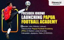 Infografis Presiden Jokowi Launching Papua Football Academy 