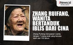 Infografis Zhang Ruifang, Wanita Tua Asal Cina yang Punya Tanduk Setan di Dahinya 
