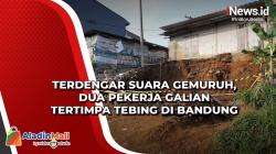 Terdengar Suara Gemuruh, Dua Pekerja Galian Tertimpa Tebing di Bandung<