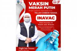 Jokowi Namai Vaksin Merah Putih Unair Inavac, Khofifah Bangga Indonesia Produksi Sendiri<