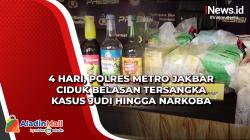 4 Hari, Polres Metro Jakbar Ciduk Belasan Tersangka Kasus Judi hingga Narkoba