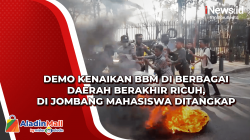 Demo Kenaikan BBM di Berbagai Daerah Ricuh, Mahasiswa di Jombang Ditangkap