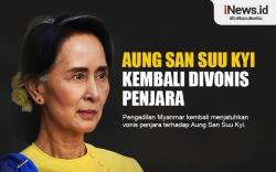 Infografis Aung San Suu Kyi Divonis 3 Tahun Penjara dan Kerja Paksa