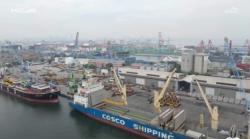 Rangkaian Kereta Cepat Jakarta-Bandung Tiba di Pelabuhan Tanjung Priok, Ini Penampakannya<