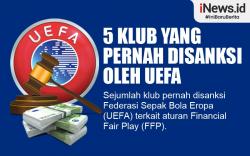 Infografis 5 Klub Top Dunia yang Pernah Disanksi UEFA Akibat FFP