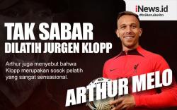 Infografis Arthur Mello Tak Sabar Dilatih Jurgen Klopp di Liverpool