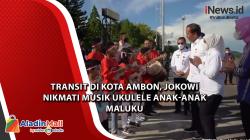 Transit di Kota Ambon, Jokowi Nikmati Musik Ukulele Anak-Anak Maluku