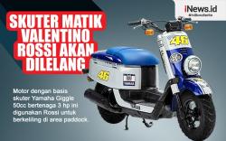 Infografis Skuter Matik Valentino Rossi Dilelang