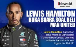Infografis Lewis Hamilton Buka Suara Soal Beli Man United
