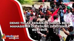 Demo Tolak Kenaikan Harga BBM, Mahasiswa di Gedung DPRD Sikka Bentrok