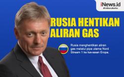 Infografis Rusia Hentikan Aliran Gas