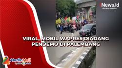Viral, Mobil Wapres Diadang Pendemo di Palembang<