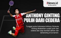 Infografis Anthony Ginting Pulih dari Cedera dan Siap Tanding