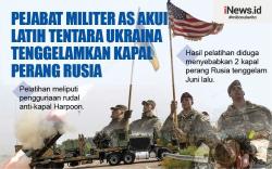 Infografis AS Latih Tentara Ukraina Tenggelamkan Kapal Perang Rusia