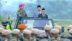 Ma’ruf Amin Tetapkan 2.974 Komponen Cadangan TNI di Bandung<
