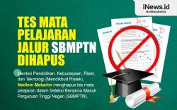 Infografis Tes Mata Pelajaran Jalur SBMPTN Dihapus