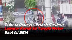 Diduga Depresi, Pria di Cirebon Lempar Korek ke Tangki Motor Saat Isi BBM<
