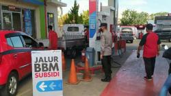 Polres Minahasa Masih Pantau Pengisian BBM di Sejumlah SPBU Pascapenyesuaian Harga