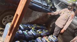 Gerebek Gudang Penimbunan BBM di Nabire, Ribuan Liter Pertalite dan Biosolar Disita Polisi