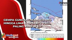 Gempa Guncang Mamberamo Hingga Lima Kali Sabtu Pagi, Paling Kuat M 6,2
