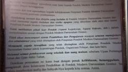 Viral Surat Perjanjian Tak Lapor Polisi bila Terjadi Sesuatu pada Santri Gontor<