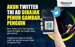 Infografis Akun Twitter TNI AD Dibajak