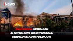 Enam Rumah Kontrakan di Cengkareng Ludes Terbakar, Kerugian Capai Ratusan Juta