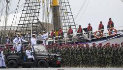 Foto-Foto Upacara HUT ke-77 TNI AL di Pondok Dayung Koarmada I